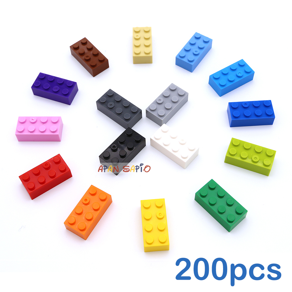 Lego Set City - 200 pçs 2x4 ponto diy blocos