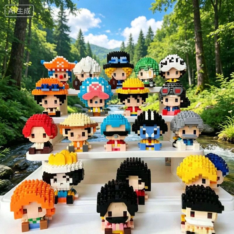 Building Block Mini - Novo ONE PIECE Deus do Sol