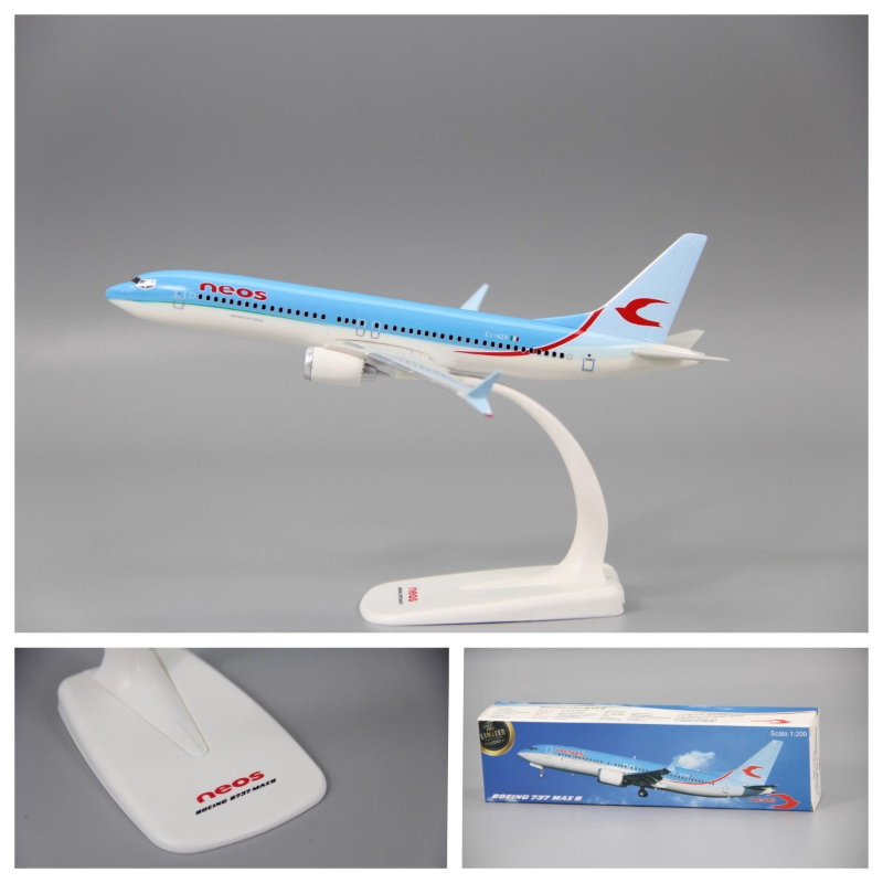 Modelo de Avião B737 MAX8 Neos - Model Airplane Plastic avaliação e preço